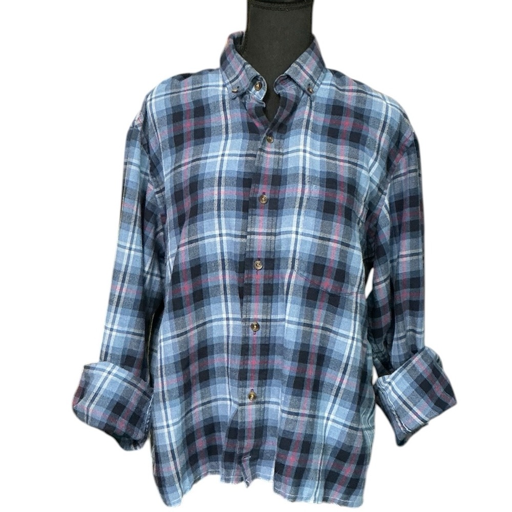 Coors Beer Upcycled T Shirt Flannel Top Beach Alcohol Theme - Picture 3 of 7